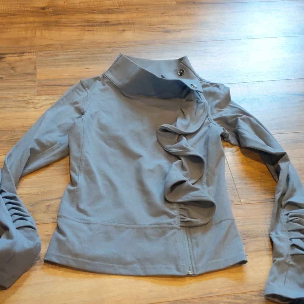 Karma fitted ruffle jacket